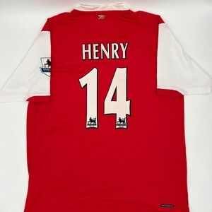 Henry #14 Arsenal 2006/2007 Home ORIGINAL Nike VTG Rare Soccer Jersey (L)